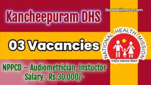 Kancheepuram DHS Job Recruitment 2025