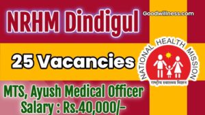 NRHM Dindigul Job Recruitment 2025