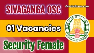 SIVAGANGA OSC Job Recruitment 2025