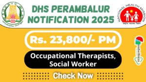 DHS Perambalur Job Recruitment 2025