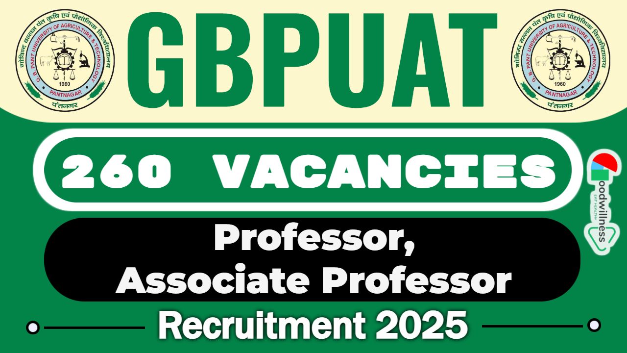 GBPUAT Recruitment 2025