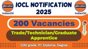 IOCL Apprentice Recruitment 2025