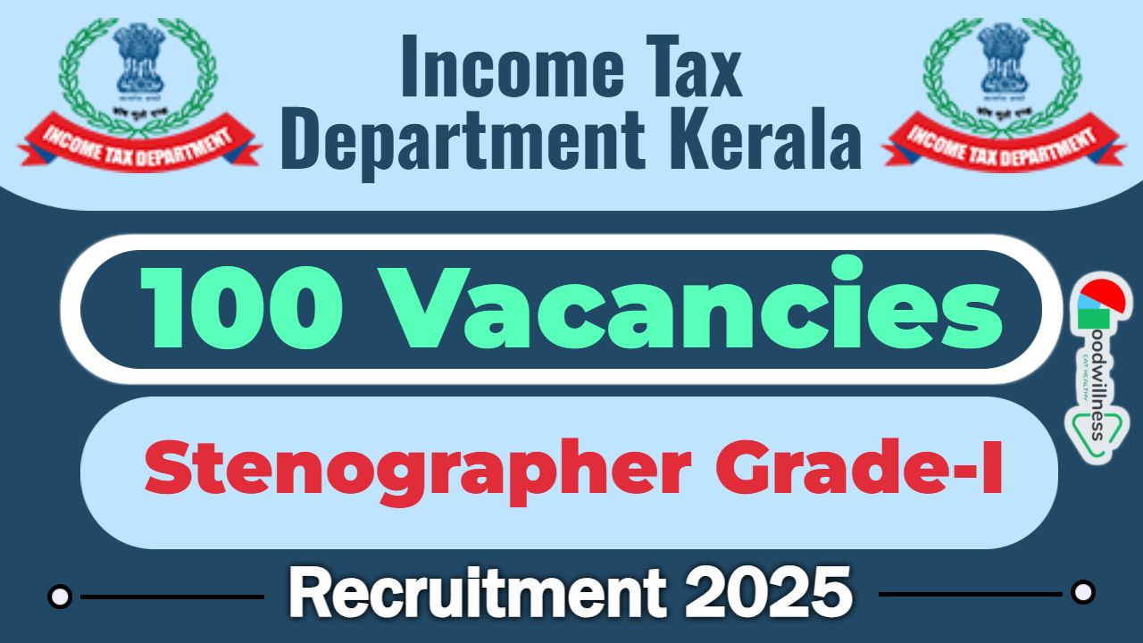 Income Tax Department Kerala Recruitment 2025