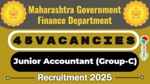 Maharashtra Government Finance Department Job 2025 1