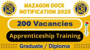 Mazagon Dock Ship Builders Limited MDL Recruitment 2025