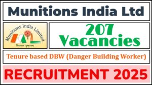 Munitions India Ltd Recruitment