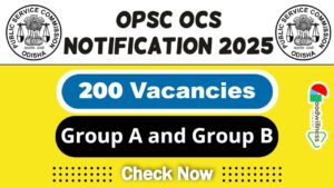 OPSC Job Notification 2025