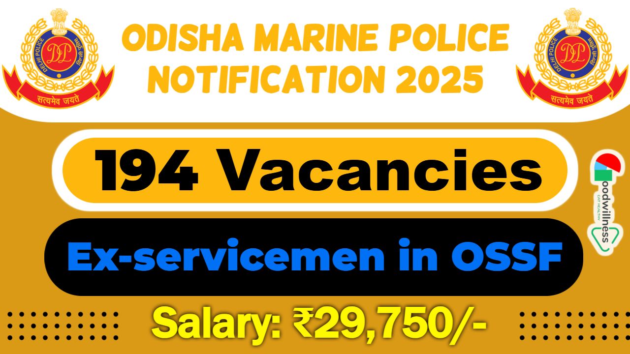 Odisha Marine Police Recruitment 2025