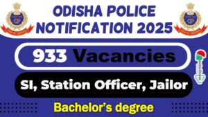 Odisha Police Recruitment 2025