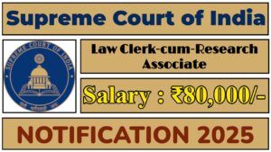 Supreme Court of India SCI Notification 2025