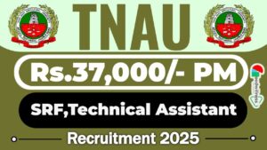 TNAU Coimbatore Recruitment 2025