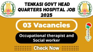 Tenkasi Govt Head Quarters Hospital Job 2025