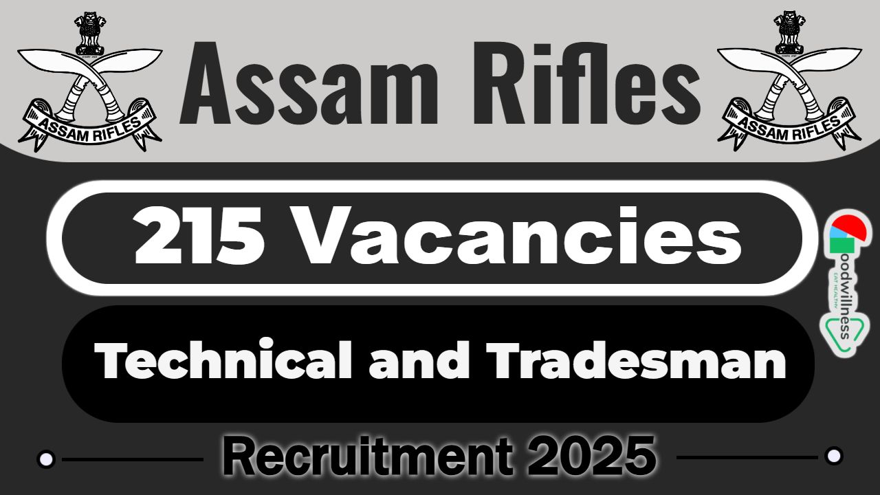 Assam Rifles Recruitment 2025