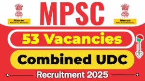 MPSC UDC Recruitment 2025