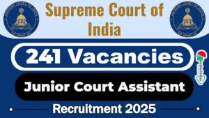 Supreme Court of India SCI Recruitment 2025